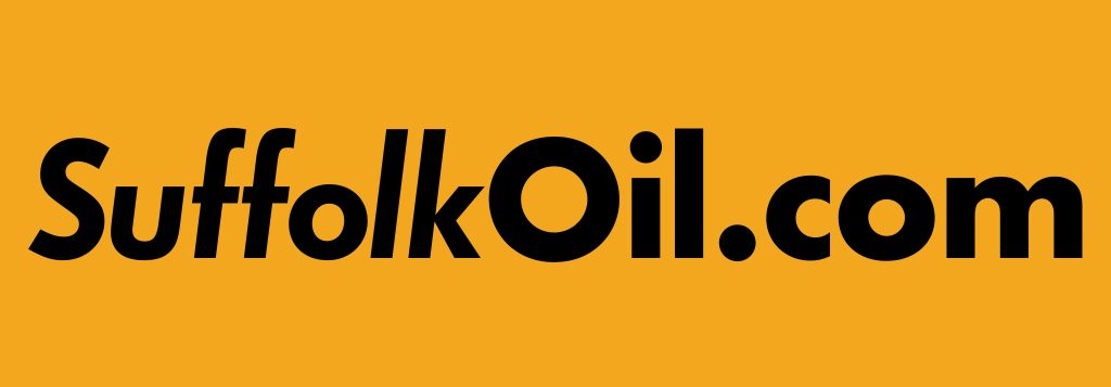 Suffolk Oil company logo featuring the company name in bold letters with a stylized flame icon.