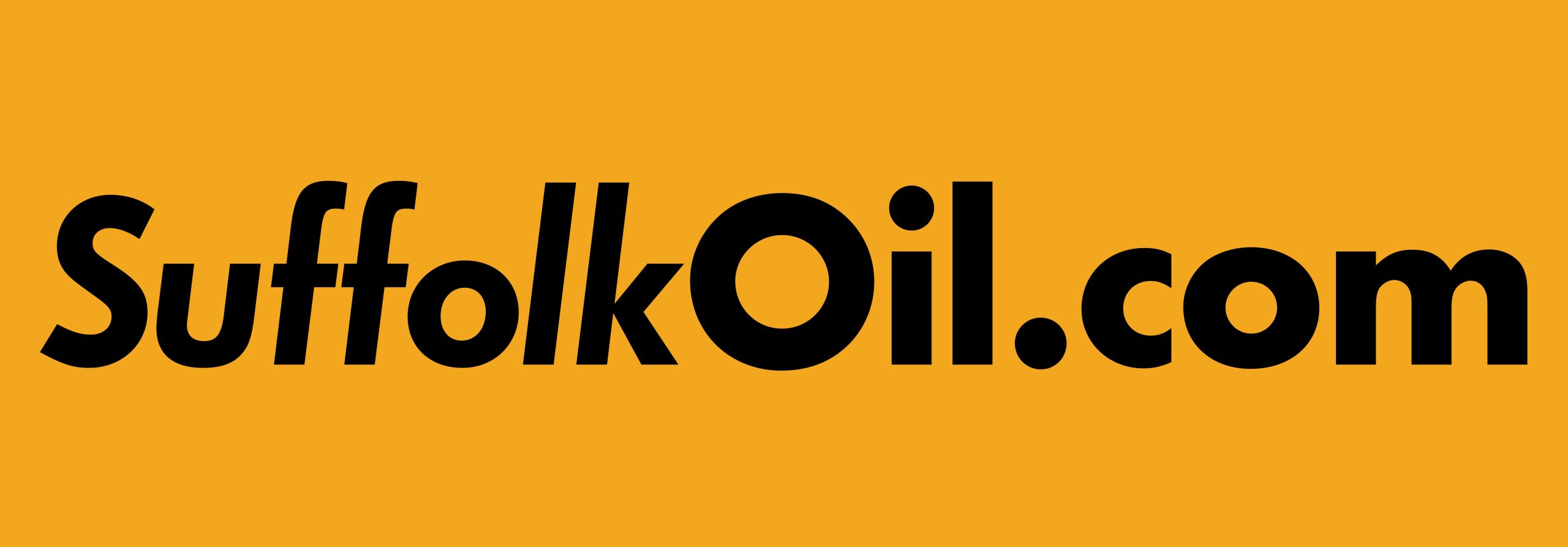 Suffolk Oil company logo featuring the company name in bold letters with a stylized flame icon.